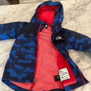 Kids north face rain coat